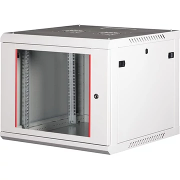 Lande PROlineB 600x600 lapraszerelt 9U 19" fali rack szekrény szürke