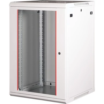 Lande PROlineB 600x600 lapraszerelt 18U 19" fali rack szekrény szürke