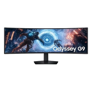 Samsung Monitor 49" - S49FG910EU (VA, 5120x1440, 32:9, DQHD, 144HZ, 350cd / m2, 1ms, Ívelt)