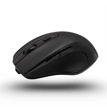 Bluestork Vezeték nélküli Egér - M-WL-OFF75-BLACK (Rechargeable, Bluetooth, 1600 DPI, 6 gomb, optikai, fekete)