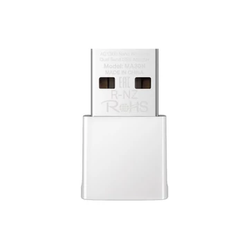 Mercusys Hálózati adapter WiFi AC1300 - MA30N (867Mbps 5GHz + 400Mpbs 2,4GHz; USB2.0; WPA3)
