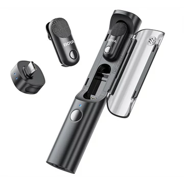BOYA Mikrofon - Magic-05 (Vezeték nélküli, fekete, 2TX + 1RX, USB-C)