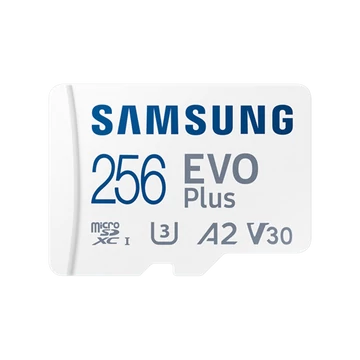 Samsung MicroSD kártya - 256GB MB-MC256SA / EU (EVO PLUS, microSDXC, UHS-I, R160, adapter, 256GB)