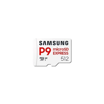 Samsung MicroSD kártya - 512GB MB-MK512T / WW (P9, Class10, PCIe Gen3.0x1, NVMe 1.3, SD 7.1, UHS-I)