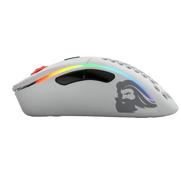 Egér Glorious PC Gaming Race Model D- RGB Optikai Wireless Matt Fehér