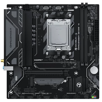 Maxsun Alaplap - AMD MS-CHALLENGER B850M-K WIFI AM5 (B850, mATX, 2xDDR5 8000MHz, 2xSATA3, M.2, HDMI)