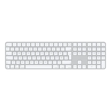 MAGIC KEYBOARD WITH TOUCH ID AND NUM KEY WHITE - NORWEGIAN