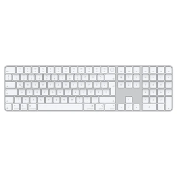 MAGIC KEYBOARD WITH TOUCH ID AND NUM KEY WHITE - HUNGARIAN