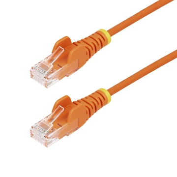 25CM ORANGE SLIM CAT6 CABLE SLIM SNAGLESS RJ45 UTP PATCH CAB