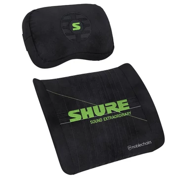 Gamer szék kiegészítő noblechairs Memóriahabos párnaszett Shure Edition Fekete