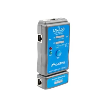 LANBERG NT-0403 Lanberg cable tester for wiring terminated with RJ45, RJ-11, USB