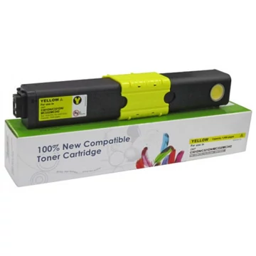Utángyártott OKI C301,321,531 Toner Yellow 1.500 oldal kapacitás CartridgeWeb Cartridge WEB