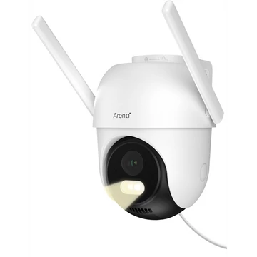 Arenti IP wifi PT dómkamera - OP1 (4MP, 4mm, kültéri, IR10m, microSD, mikrofon, hangszóró)