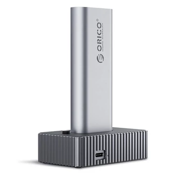Orico M.2 SSD Dokkoló - IT18C3-GY (M.2 NVMe -> USB-A / C, Max.: 8 TB, Max.: 10Gbps, szürke)