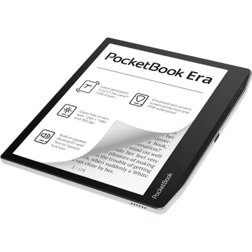 POCKETBOOK e-Reader - PB700 ERA ezüst (7"E Ink Carta1200, Cpu: 1GHz, 16GB,1700mAh, wifi, B, USB-C, kép megvilágítás)