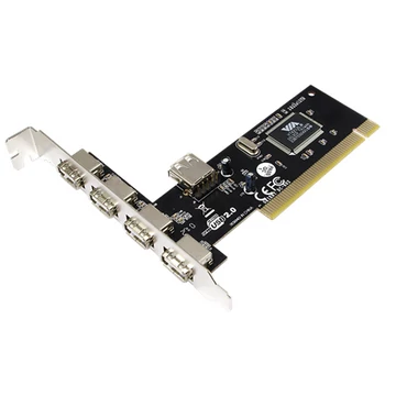 Logilink PCI interfész kártya 4 + 1x USB 2.0