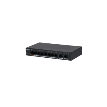 Dahua PoE switch - PFS3010-8GT-96 (8x 1Gbps PoE + 2x 1Gbps port, 96W)