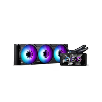 PHANTEKS Glacier One 360M25Gen2-LCD DRGB AiO CPU hűtő - 360 mm, fekete