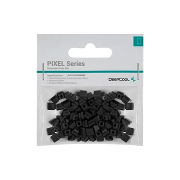 DeepCool Számítógépház Kiegészítő - PIXEL BK (100db, fekete, szilikon)