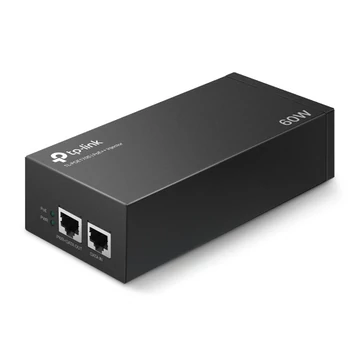 TP-Link PoE Injector adapter - TL-POE170S (60W, af / at / bt PoE + ; 2x1Gbps, Max 100m)
