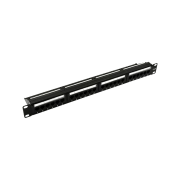 Walisec patch panel - PP-P6U2401 (24 port, Cat6, 1U, árnyékolatlan, fekete)
