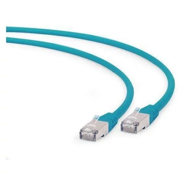 Gembird RJ45 CAT6A FTP M / M adatkábel 0.25m zöld LSZH