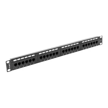LANBERG PPU6-1024-B Lanberg Patch Panel 24 port 1U, cat. 6, black