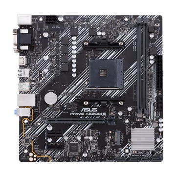Asus Alaplap - AMD PRIME A520M-E / CSM AM4 (A520, 2xDDR4 4600MHz, 1xGBE LAN, 1xM.2, 4xSATA3, 6xUSB2.0, 7xUSB3.2)