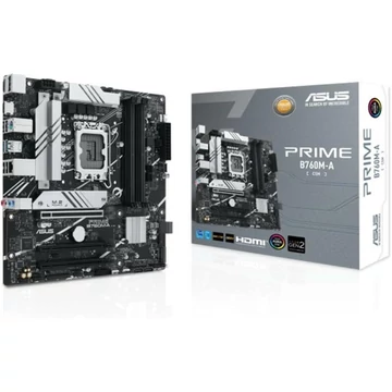 Asus Alaplap - Intel PRIME B760M-A D4-CSM s1700 (B760, 4xDDR4 5333MHz, 4xSATA3, 2xM.2, 2xHDMI + 1xDP)