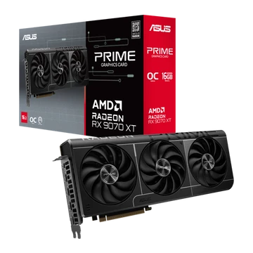 Asus Videokártya - AMD PRIME-RX9070XT-O16G (16384MB, GDDR6, 256bit, HDMI, 3xDP)