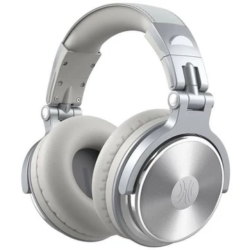 ONEODIO DJ Fejhallgató - Pro 10 Silver (Vezetékes, 3,5mm, 6,35mm jack, Hi-Res Audio)