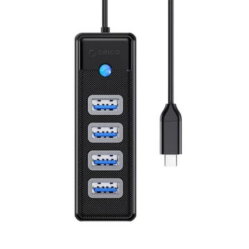 Orico 4x USB 3.0 Hub fekete (PW4U-C3-015-BK-EP)
