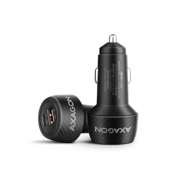 AXAGON PWC-PQ48 car charger 1x QC3.0 18W + 1x PD 30W USB-C, total 48W, black