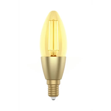 Woox Smart Home Filament candle design LED Izzó - R5141 (E14, 4,9W, 470 Lumen, warmw2700K / coldw6500k, Wi-Fi, 15000h)