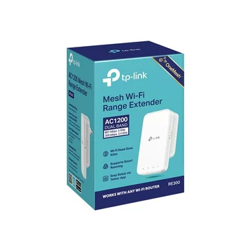 TP-LINK AC1200 Wi-Fi Range Extender Wall Plugged 2 internal antennas 867Mbps at 5GHz + 300Mbps at 2.4GHz Range Extender mode WP