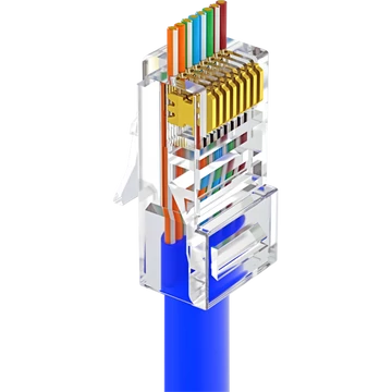 Walisec csatlakozó - RJ45-P5EU (RJ45, Cat5e, árnyékolatlan, 8P8C, aranyozott, befűzős) 100db / csomag