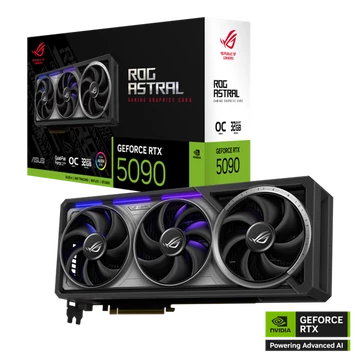 Asus Videokártya - nVidia ROG-ASTRAL-RTX5090-O32G-GAMING (32768MB, GDDR7, 512bit, 2xHDMI, 3xDP)