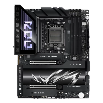Asus Alaplap - AMD ROG CROSSHAIR X870E HERO AM5 (X870, ATX, 4xDDR5 8600 + MHz, 4xSATA3, 5x M.2, HDMI + 2xUSB4)