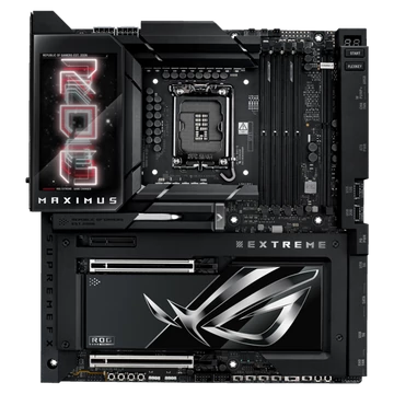 Asus Alaplap - Intel ROG MAXIMUS Z890 EXTREME LGA1851 (Z890, ATX, 4xDDR5 9200 + MHz, 4xSATA3, 6xM.2, HDMI + 2xThunderbolt)