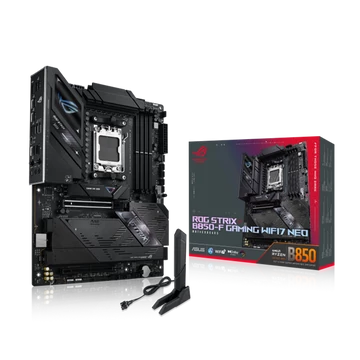 Asus Alaplap - AMD ROG STRIX B850-F GAMING WIFI7 NEO AM5 (B850, ATX, 4xDDR5 8400 + MHz, 2xSATA3, 4x M.2, HDMI)