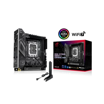 Asus Alaplap - Intel ROG STRIX B860-I GAMING WIFI s1851 (B860, 2xDDR5 9066 + MHz, 4xSATA3, 2xM.2, HDMI + DP + Thunderbolt4)