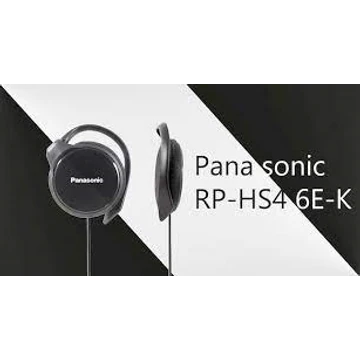 Panasonic RP-HS46E CLIP-ON fekete fülhallgató,fülkampókkal zárt, vezetékes