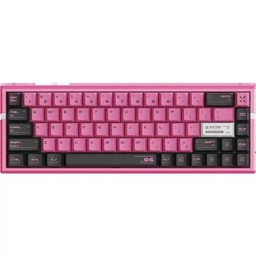 ATK RS6 Ultra Sakura Warrior  USB-C angol gaming mechanikus billentyűzet rózsaszín-fekete