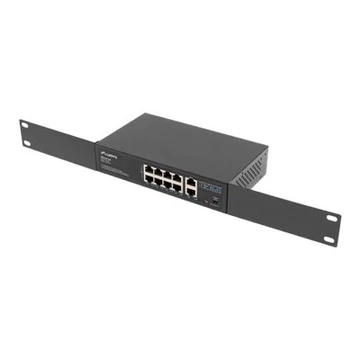 LANBERG switch PoE 19inch 10-port 100MB 8 ports PoE 30W/port max 120w RSFE-8P-2GE unmanaged