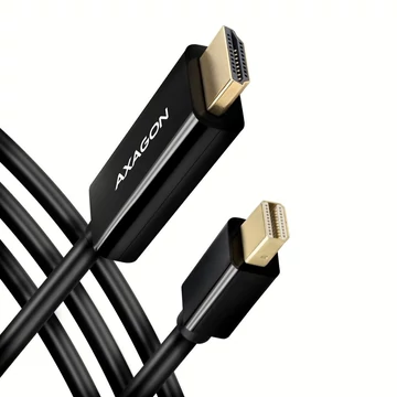 Axagon RVDM-HI14C2 Mini DisplayPort -> HDMI kábel 1.8m fekete
