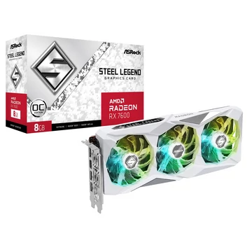 ASRock Radeon RX 7600 Steel Legend 8GB OC videokártya