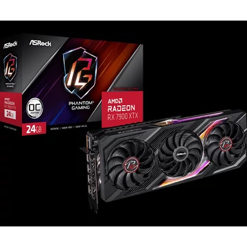 ASRock Radeon RX 7900 XTX Phantom Gaming 24GB OC videokártya