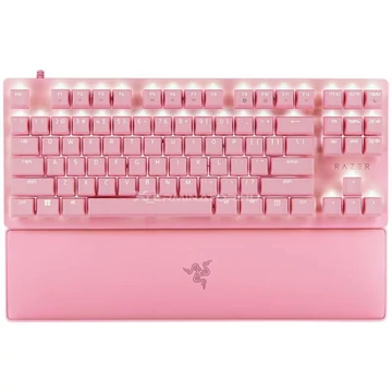 Billentyűzet Razer Huntsman V2 Tenkeyless (Red Switch) - Quartz - US Layout