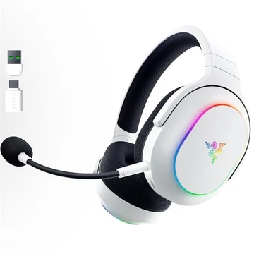 Razer Fejhallgató - Barracuda X Chroma White (Bluetooth, mikrofon, hangerőszabályzó, fehér)