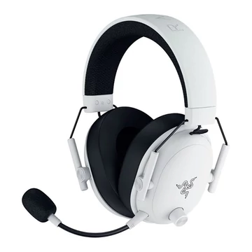 Razer Fejhallgató - Blackshark V3 White (Bluetooth, mikrofon, hangerőszabályzó, fehér)